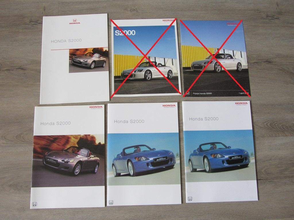 Honda S2000 Folders, Boeken, Auto's | Folders en Tijdschriften, Zo goed als nieuw, Honda, Ophalen of Verzenden