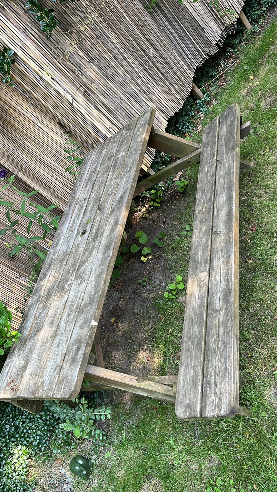 Gratis picknicktafel - liefde en aandacht nodig, Ophalen, Gebruikt, Rechthoekig, Hout