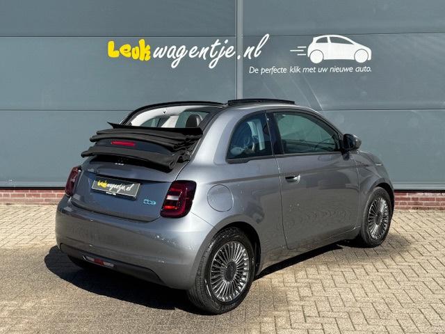 Fiat 500 C e Icon 42 kWh Cabrio *carplay *climate *stoelverw, Auto's, Stof, Gebruikt, Cabriolet, 4 stoelen