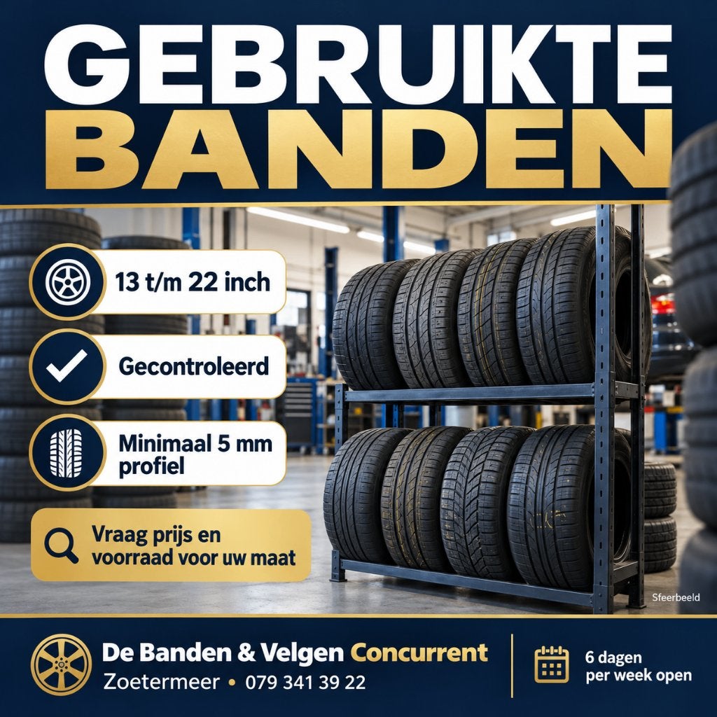 Gebruikte banden Zoetermeer | 13–22 inch | min. 5 mm, Auto-onderdelen, Gebruikt, 16 inch, Niet, Niet