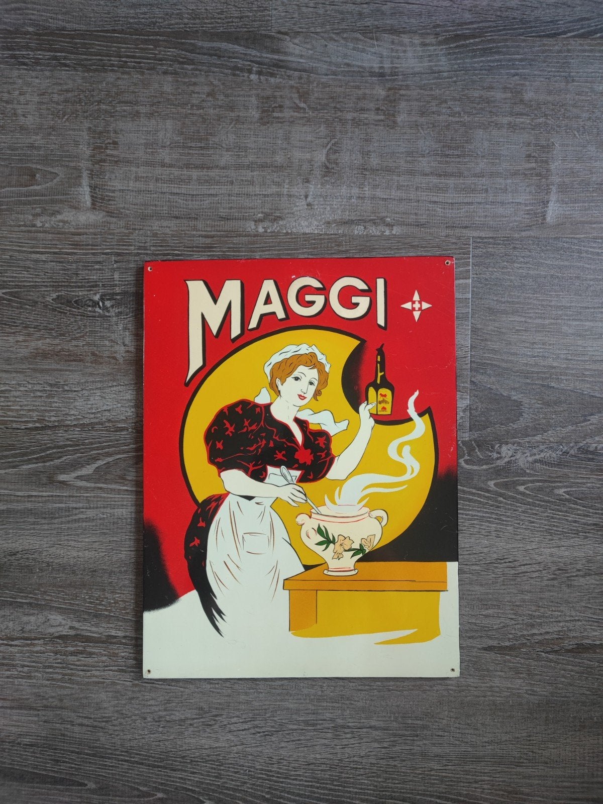 Maggi, Ophalen, Gebruikt, Reclamebord