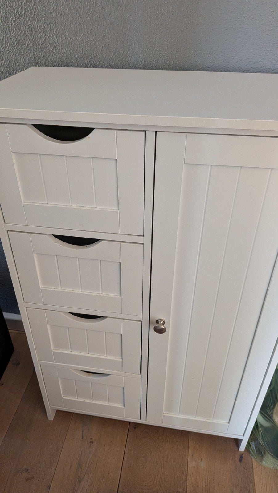 Wit kastje met lades en deurtje, Ophalen of Verzenden, Gebruikt