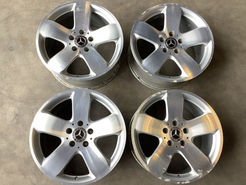 Mercedes E klasse 17 inch avantgarde velgen origineel W211, Gebruikt, Velg(en), Info@velgenset.nl, Velgenset