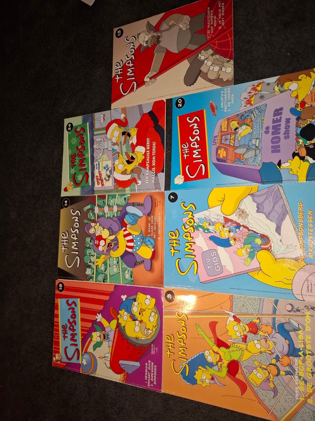 De Simpsons Stripboeken Collectie - 7 delen, Boeken, Stripboeken, Meerdere stripboeken, Ophalen of Verzenden, Gelezen