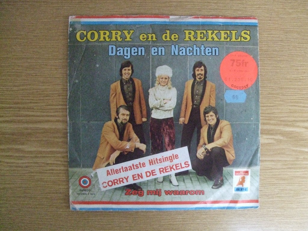 CORRY en DE REKELS    DAGEN EN NACHTEN / ZEG MIJ WAAROM, Cd's en Dvd's, Vinyl Singles, 7 inch, Single, Ophalen of Verzenden, Nederlandstalig