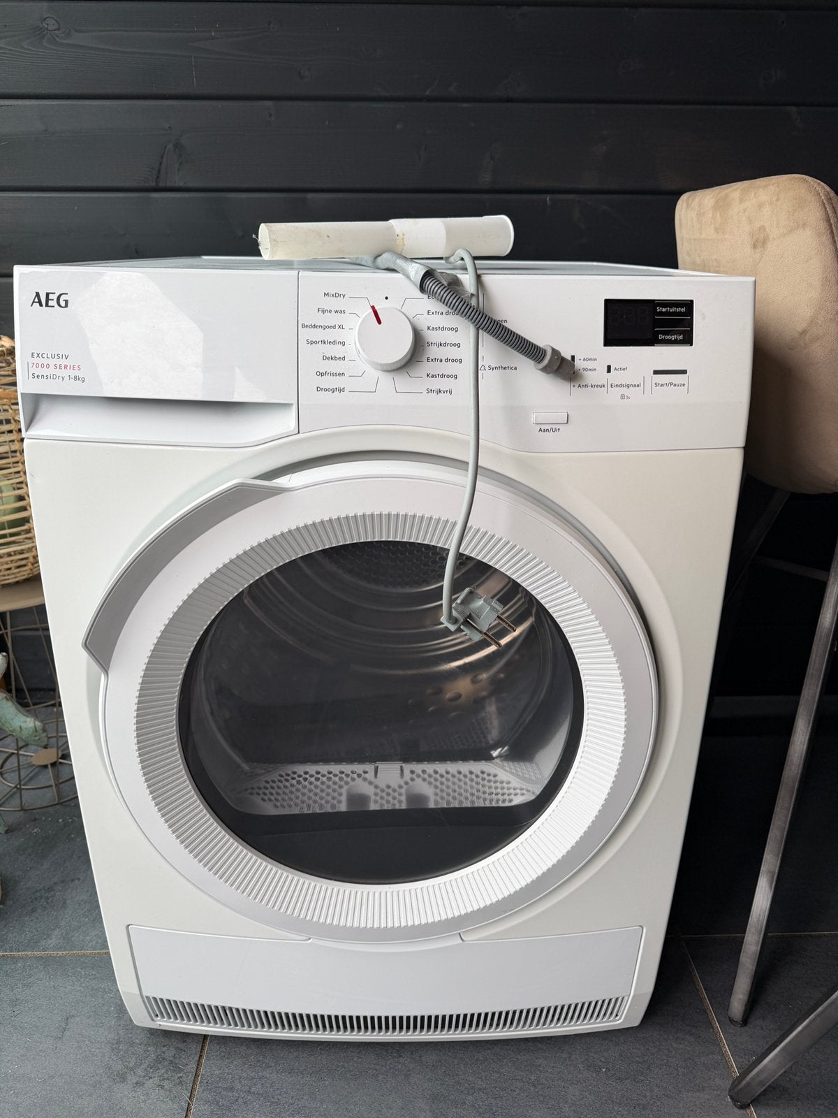 AEG warmtepompdroger 7000 serie, Witgoed en Apparatuur, Ophalen, 6 tot 8 kg, Overige typen, Zo goed als nieuw