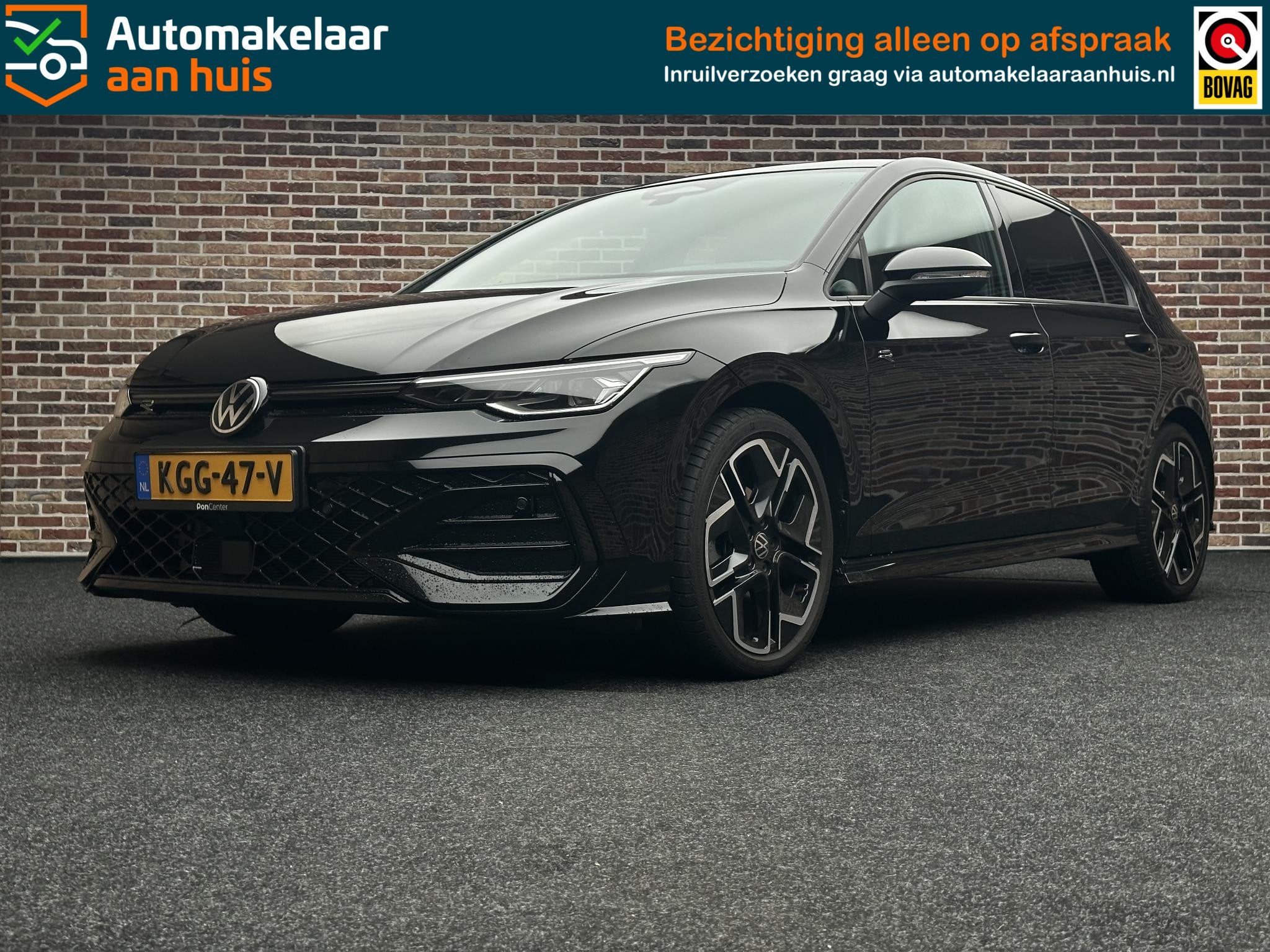 Volkswagen Golf 1.5 eTSI R-Line Edition Pano|Head up, Auto's, Stof, 4 cilinders, 150 pk, Zwart