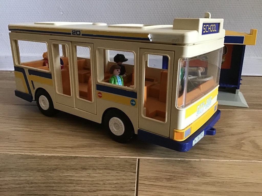 Playmobil set 3782 stadsbus met bushalte vintage, Losse onderdelen, Overige typen, Ophalen of Verzenden, Zo goed als nieuw