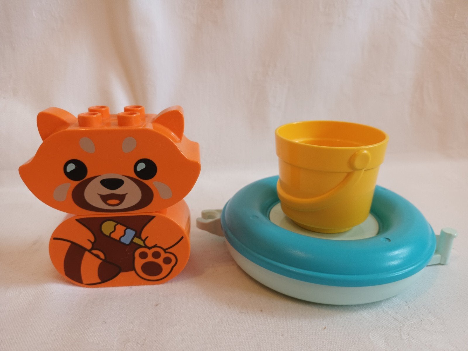 Duplo 10964 Drijvende Rode Panda badspeeltje Pret in bad, Gebruikt, Ophalen of Verzenden, Duplo, Complete set