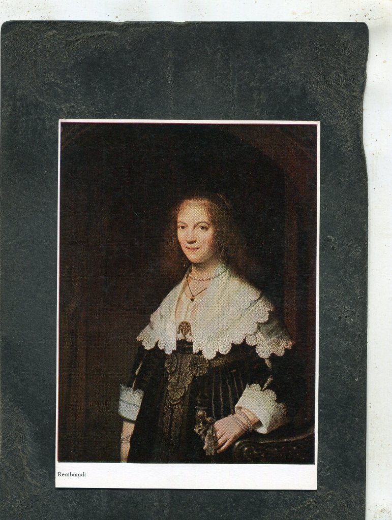 Ansicht Rembrandt - Portret van een aanzienlijke jonge vrouw, Verzenden, 1980 tot heden, Ongelopen
