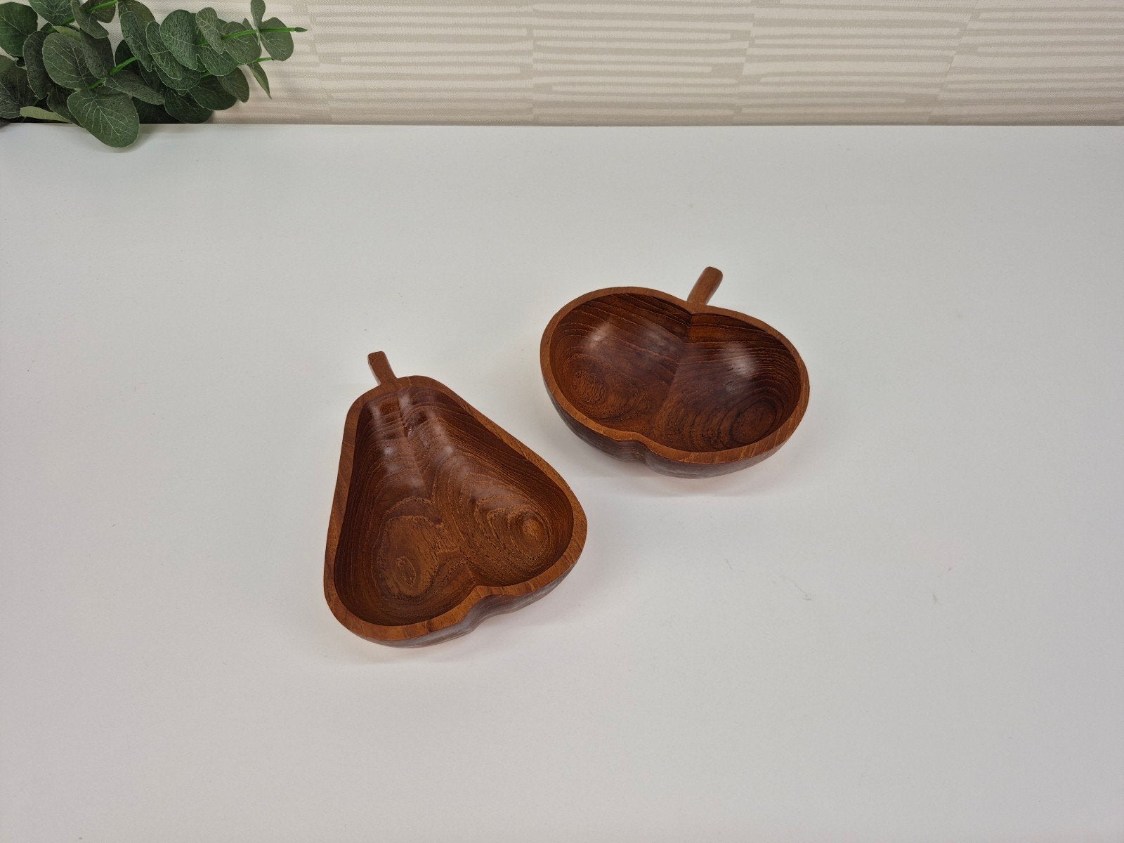 Vintage teak appel en peer schaaltje/kommetje., Ophalen of Verzenden, ., ., .