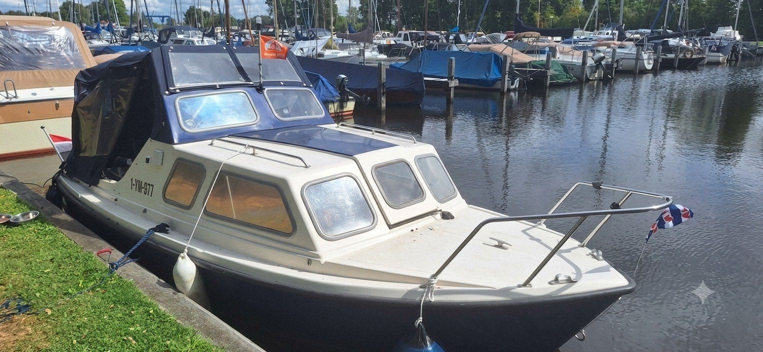 Kajuitboot met Yamaha 40 pk 4-takt + ligplaats en trailer, Ophalen, Overige merken, Gebruikt, Viertaktmotor