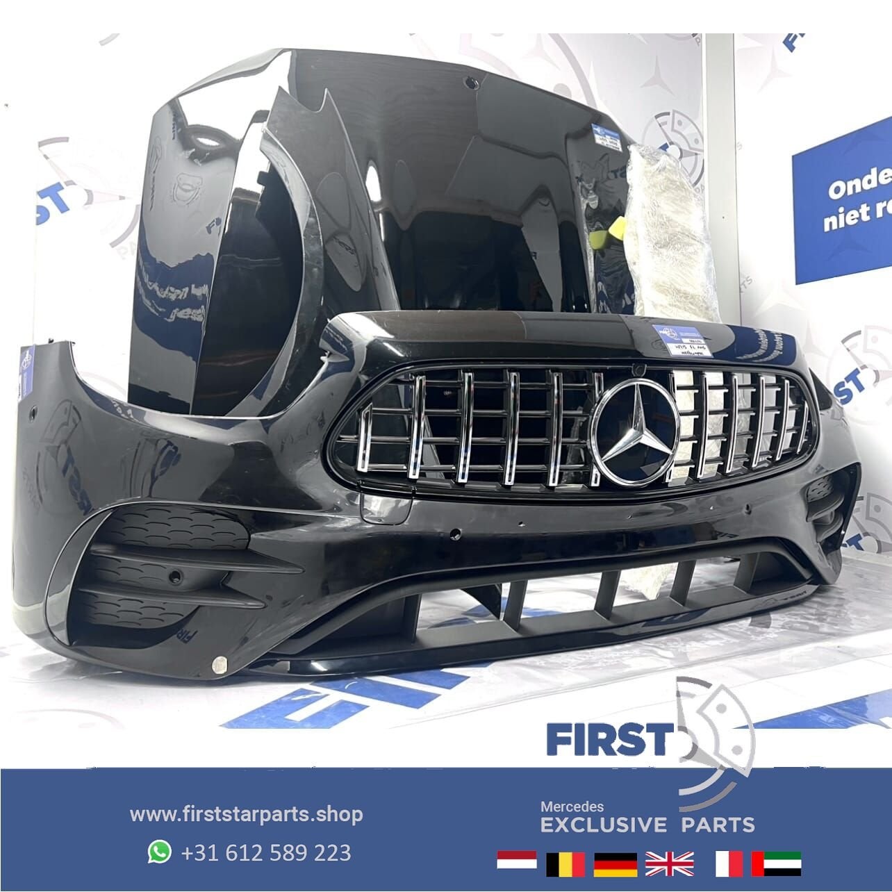 W213 W238 FACELIFT E53 AMG VOORKOP Mercedes E Klasse 2020-20, Gebruikt, -, Voor, Ophalen of Verzenden