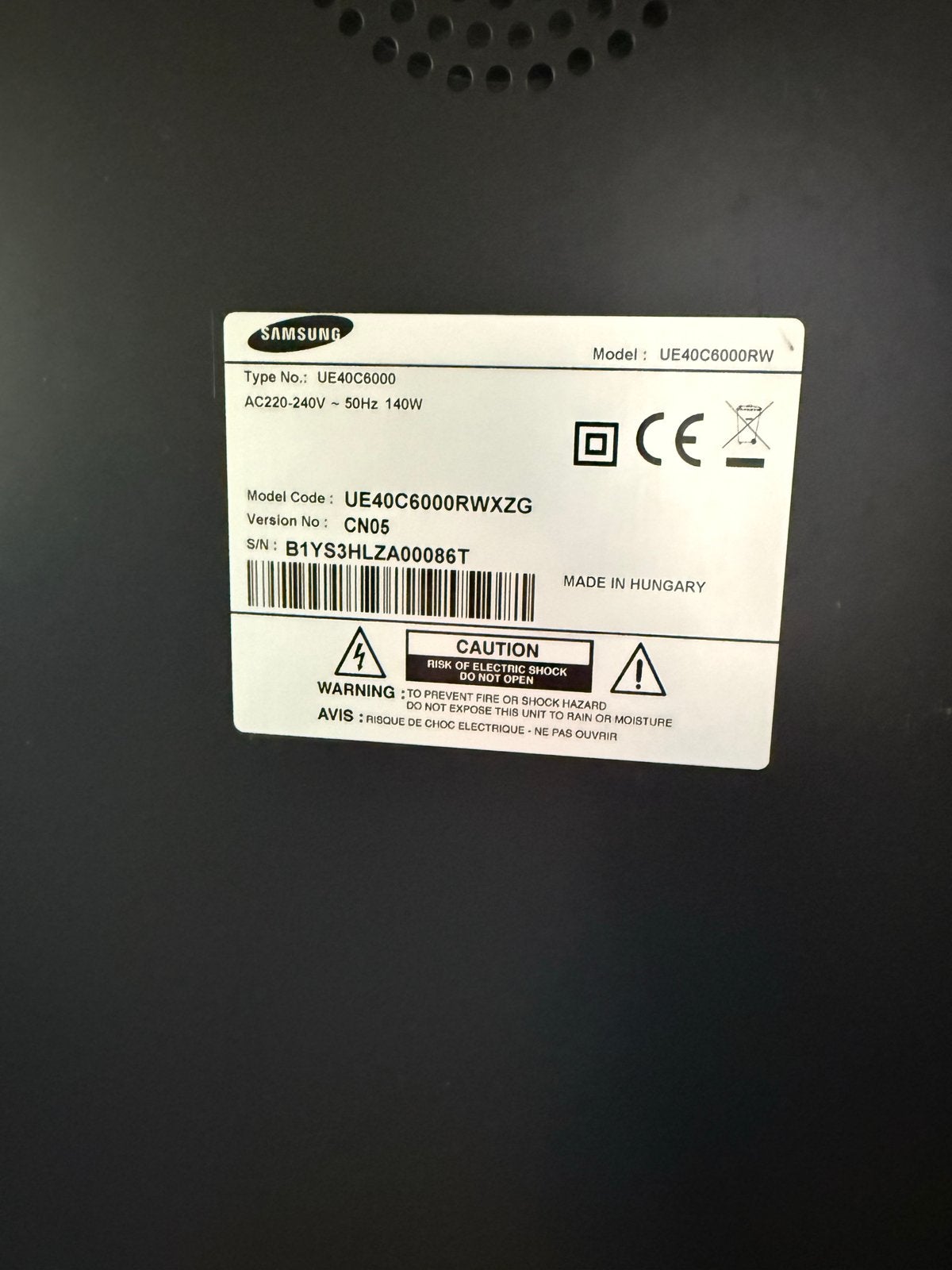 Samsung TV 101 cm (40 inch) uit 2011, Ophalen, Samsung, 100 cm of meer, Full HD (1080p)