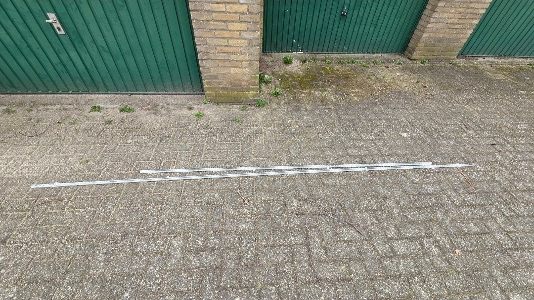 Gordijnroedes 350 cm en 240 cm, Huis en Inrichting, Ophalen