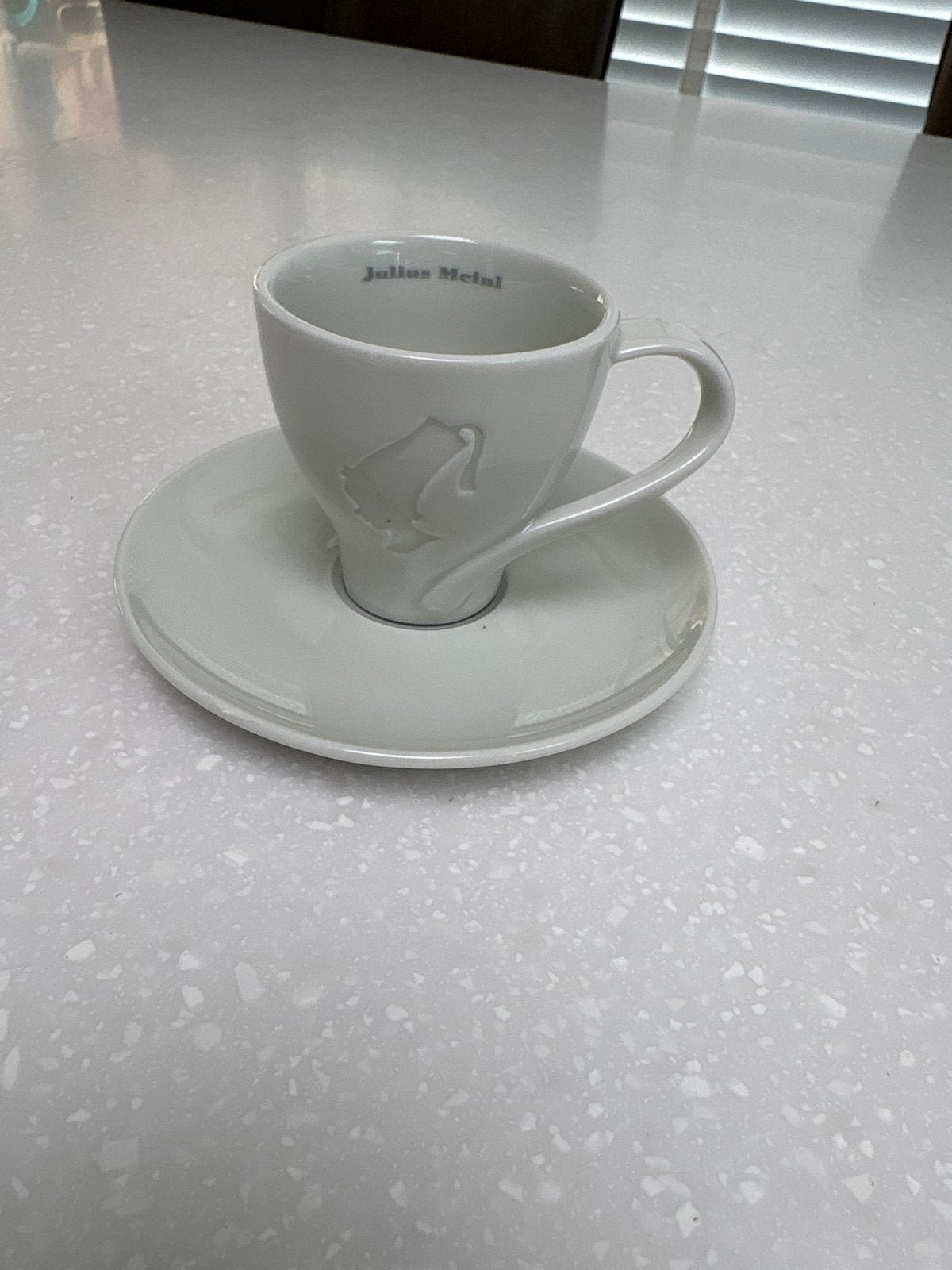 1x Julius Meinl espresso kop en schotel van Kahla, Overige merken, Ophalen of Verzenden, Zo goed als nieuw, Modern