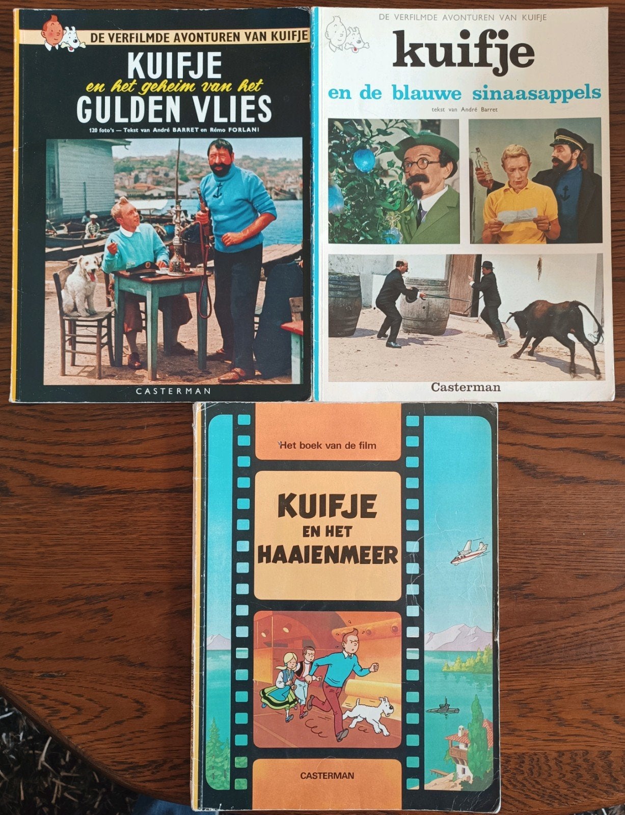 Kuifje strips van de films - 3 delen, Boeken, Stripboeken, Gelezen, Ophalen of Verzenden, Meerdere stripboeken, Hergé