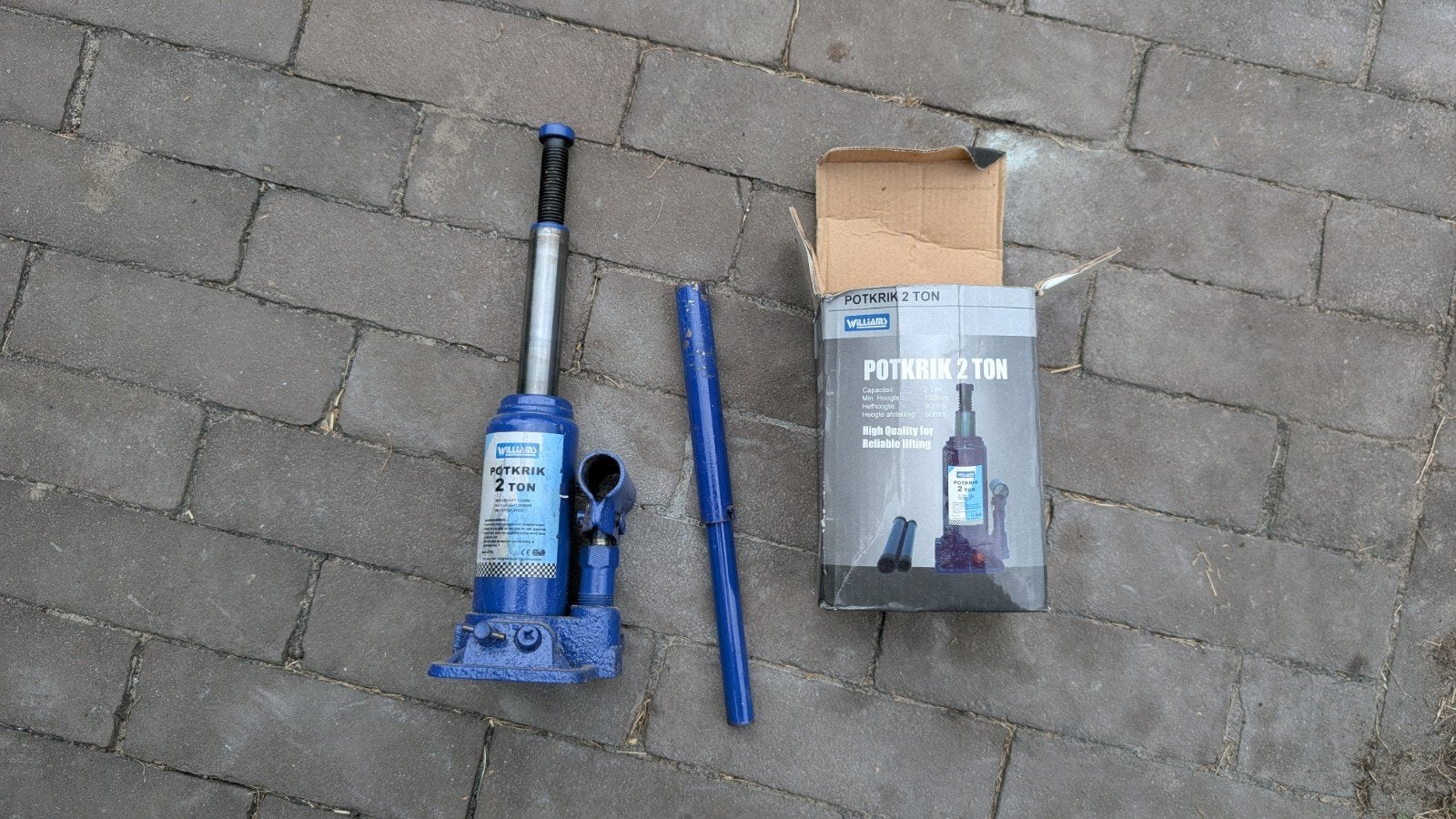 potkrik, 2 ton, Auto diversen, Ophalen of Verzenden, Nieuw, Hydraulisch, Potkrik