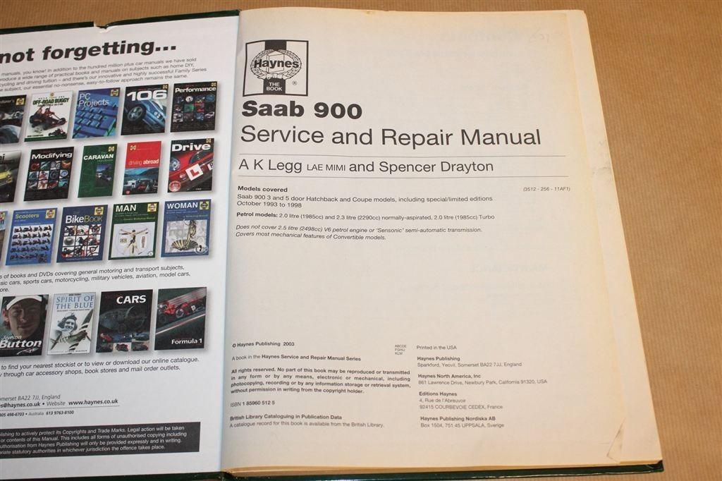 Saab 900 — Werkplaatshandboek [Haynes 1993-1998], Ophalen of Verzenden