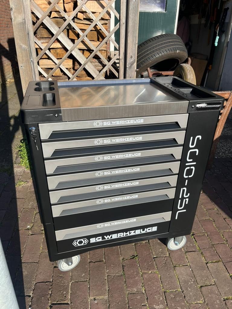 Gereedschapskar SG WERKZEUGE SG10-25L - 7 laden gevuld, Ophalen, Gevuld, Zo goed als nieuw
