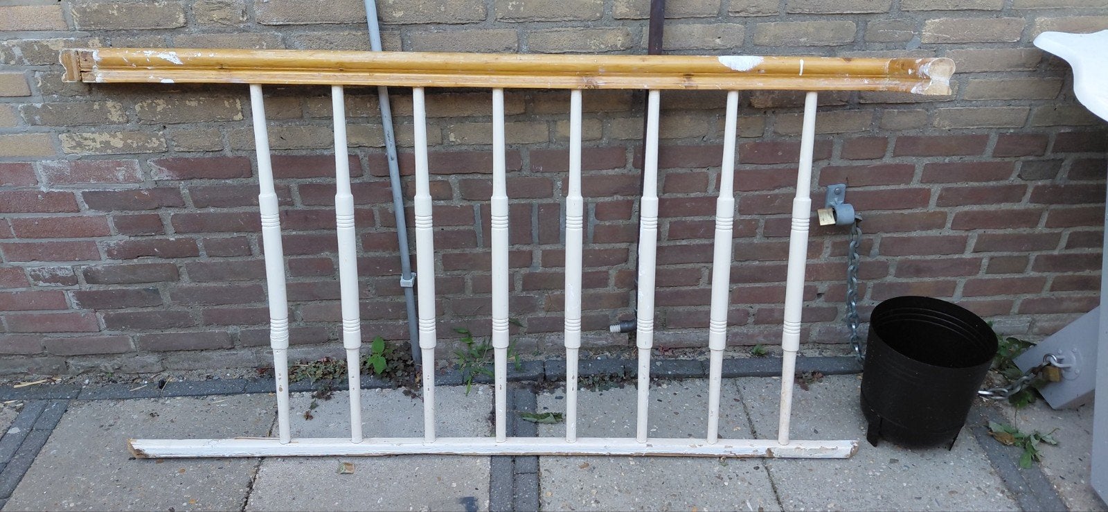 Houten balustrade / traphekje 164x86 cm, Ophalen, Gebruikt, Overige typen, 50 mm of meer
