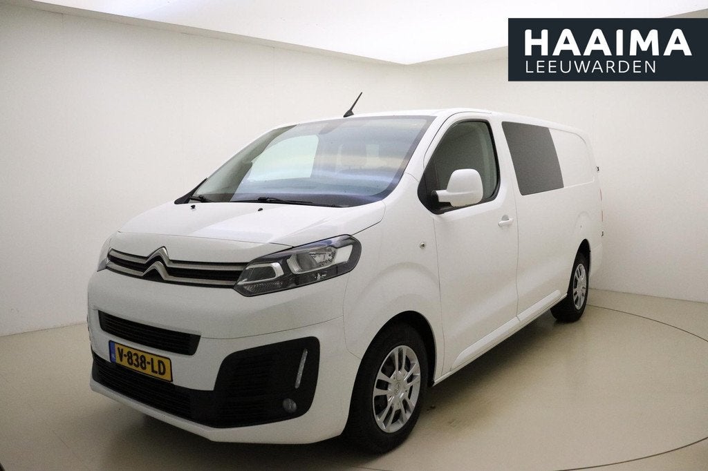 Citroen Jumpy 2.0 BlueHDI 120 Business XL DC S&S Dubbele cab, Auto's, Bestelauto's, Stof, Gebruikt, Euro 6, 4 cilinders