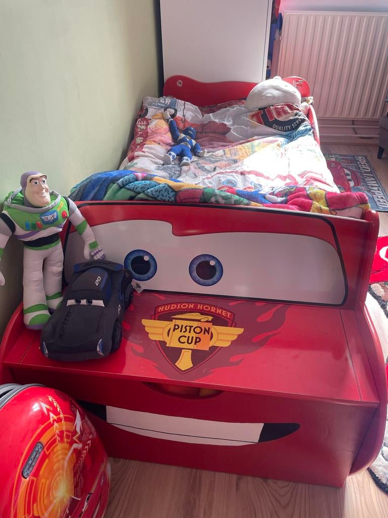 Cas peuterbed 70x140 cm, Kinderen en Baby's, Kinderkamer | Bedden, Ophalen, Gebruikt, 70 tot 85 cm, Matras