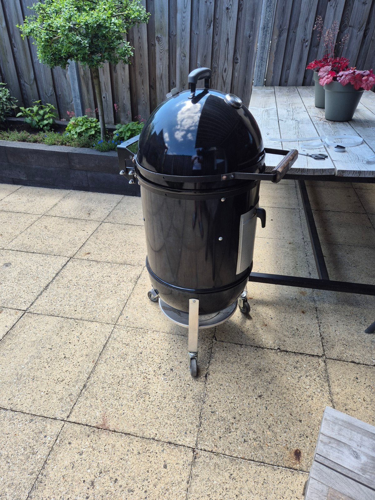 Weber Smokey Mountain 47cm met extra's, z.g.a.n., Ophalen, Zo goed als nieuw, Weber