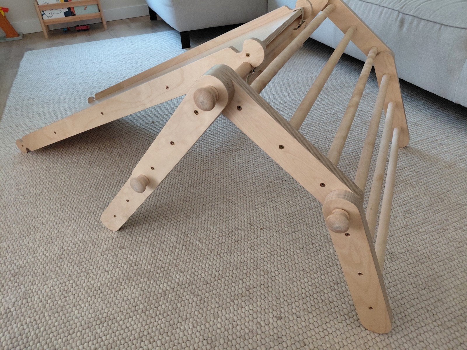 Mooie Ete Tete houten klimrek inclusief glijbaan te koop, Doe-het-zelf en Verbouw, Ophalen, Zo goed als nieuw, Minder dan 2 meter