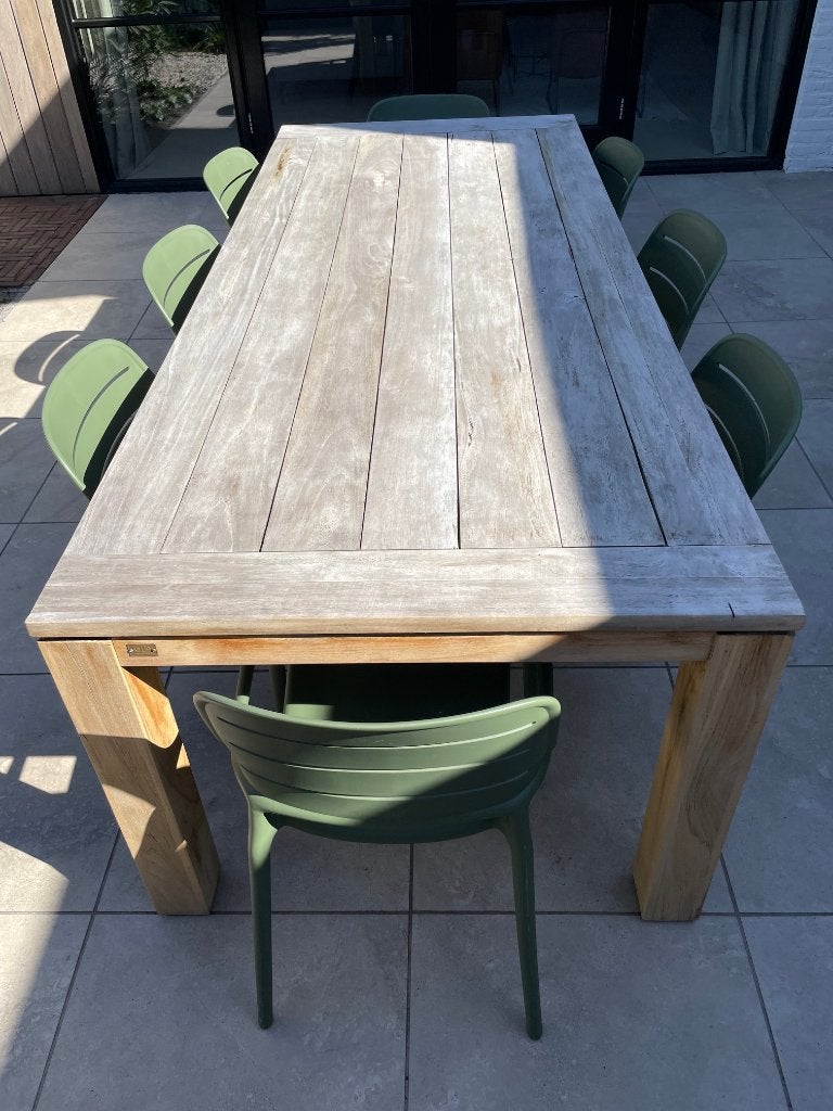 Foto 4 van Teakhout tuintafel 100x240 cm