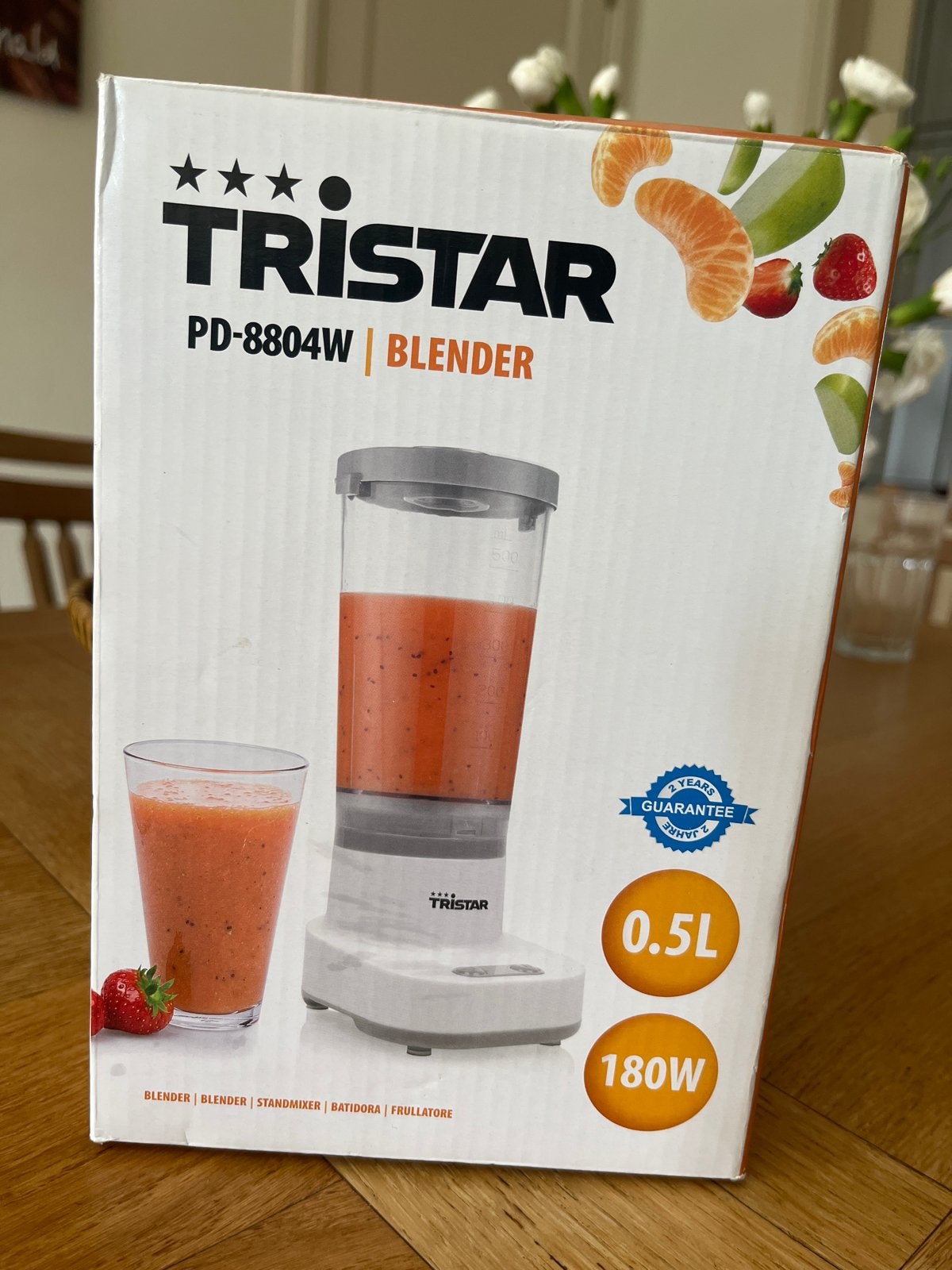 Tristar PD-8804W Blender - Compact en Krachtig, Witgoed en Apparatuur, Blenders, Zo goed als nieuw, Blender, Ophalen of Verzenden
