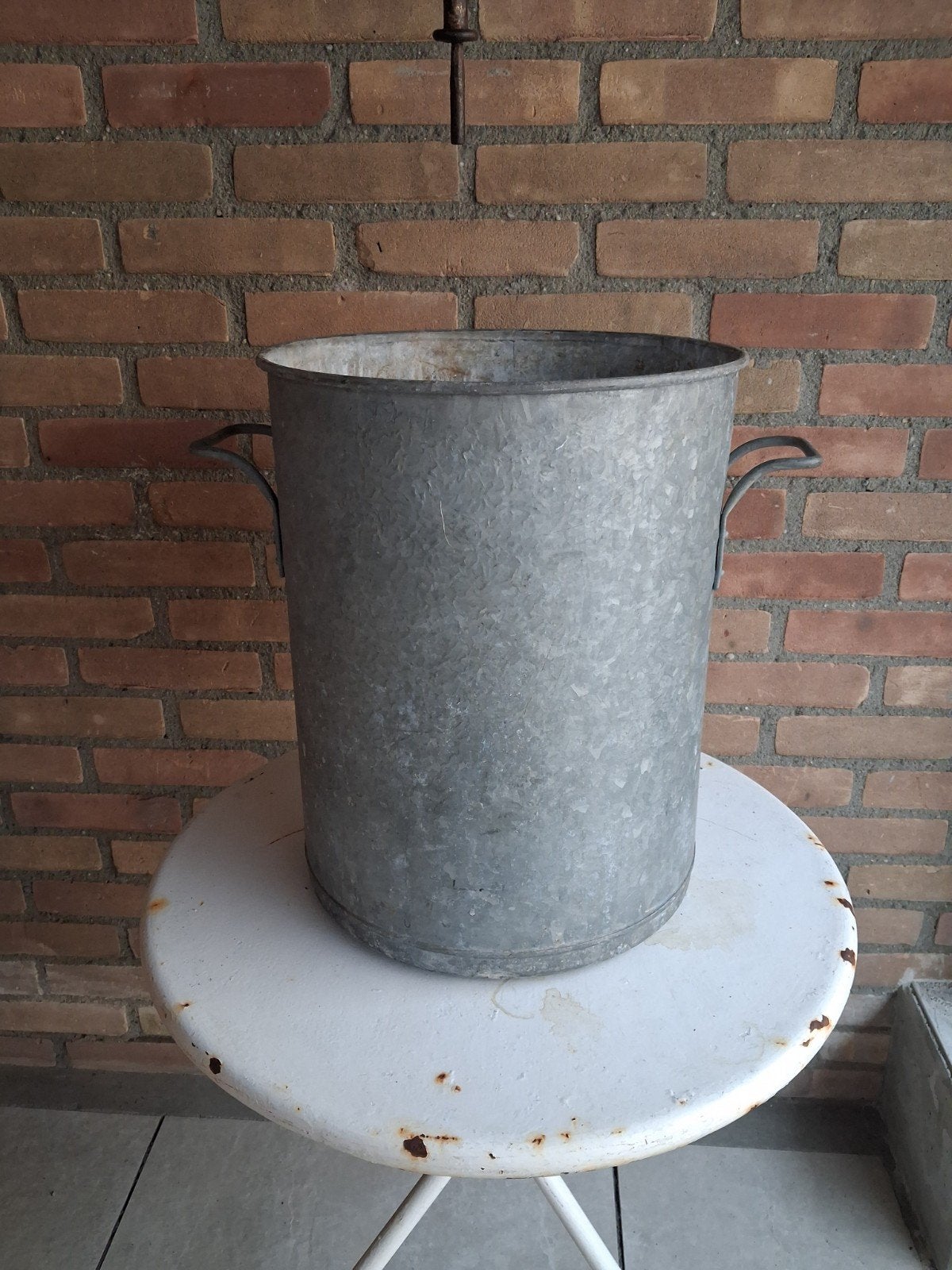 OUD  .....  ZINKEN  ...  KERSTBOOM , BAK  !!!, Tuin en Terras, Ophalen of Verzenden, Gebruikt