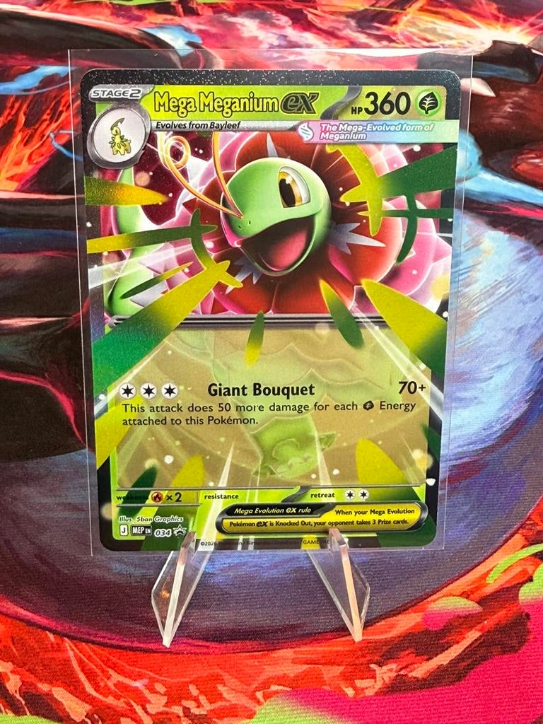Mega Meganium EX, Hobby en Vrije tijd, Verzamelkaartspellen | Pokémon, Ophalen of Verzenden, Nieuw