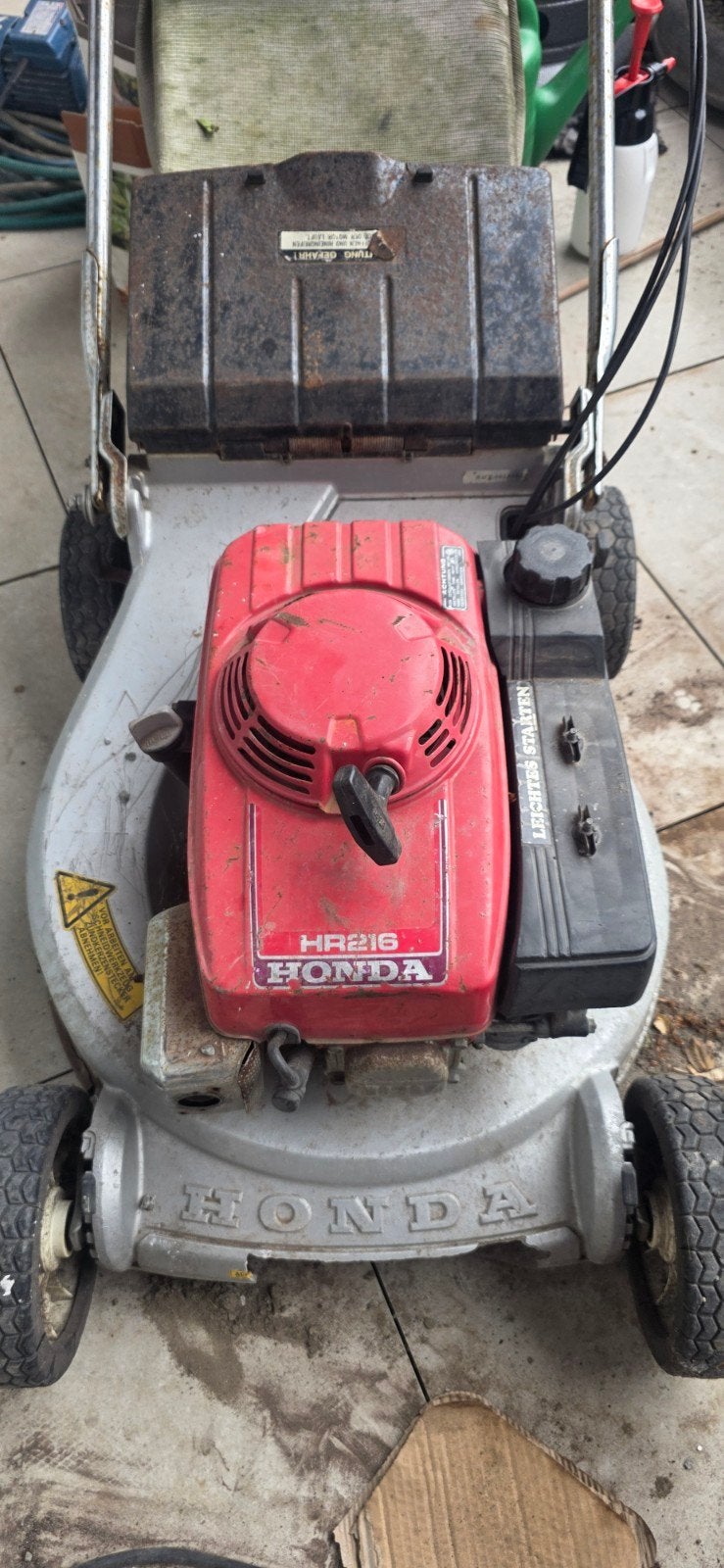 Honda HR216 Grasmaaier - Defect, Tuin en Terras, Grasmaaiers, Ophalen, Gebruikt, Benzine-grasmaaier, Honda