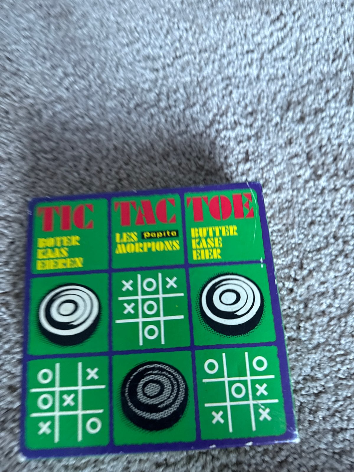 Tic Tac Toe / Boter Kaas en Eieren Reisspel, Een of twee spelers, Ophalen of Verzenden, Gebruikt, Reisspel