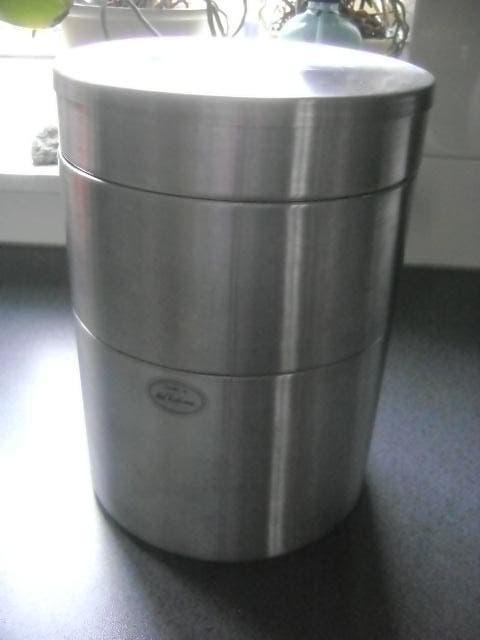 ikea chroom stapelbare voorraad potten, Ophalen of Verzenden, Gebruikt, Glas, Pot, Bus of Blik