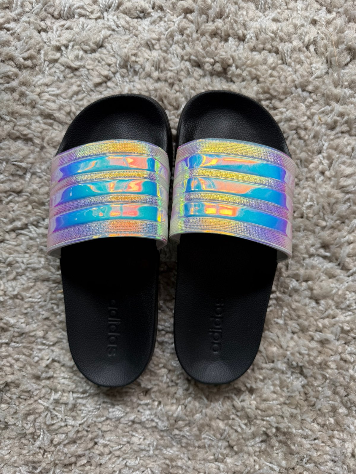 Adidas FY8178 adilette iridescent mt. 40 1/2 nieuw!, Ophalen of Verzenden, Nieuw, Slippers