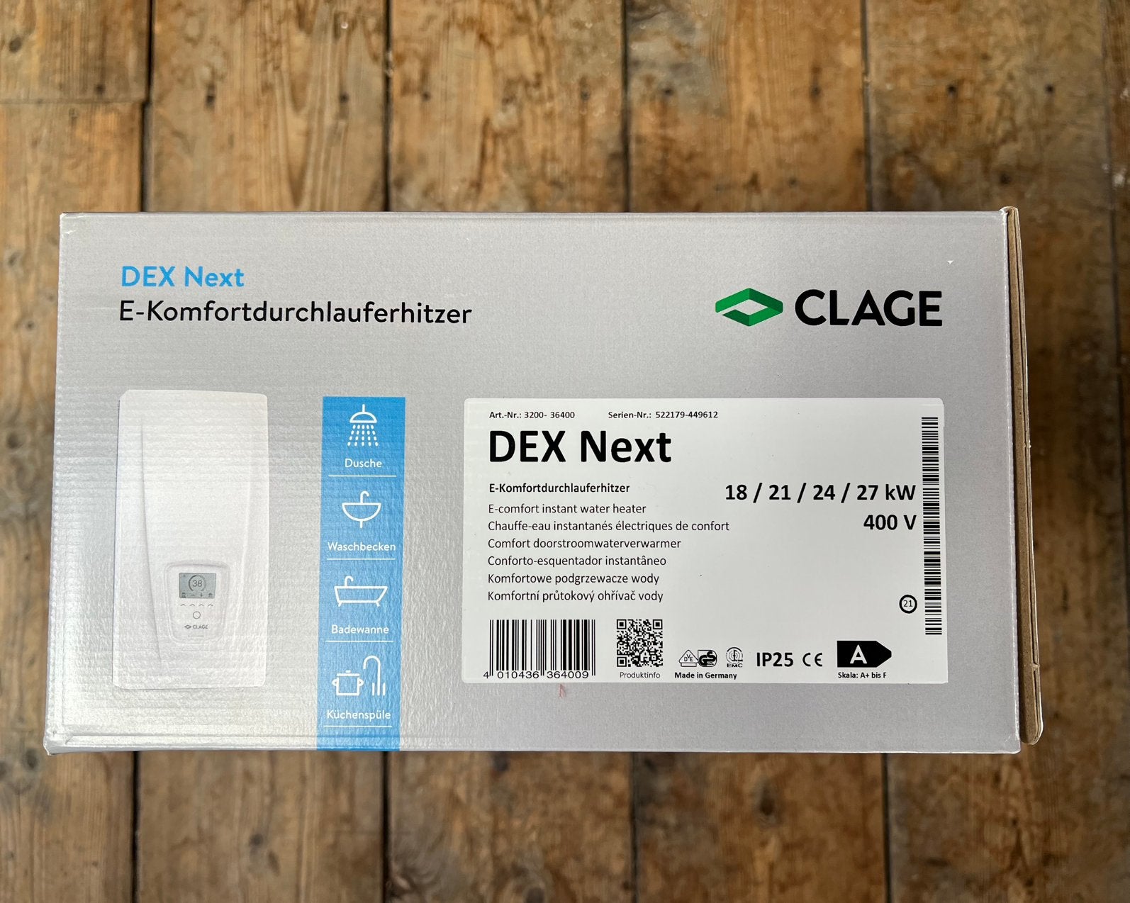 Clage DEX Next elektronische doorstroomboiler, NIEUW!, Doe-het-zelf en Verbouw, Ophalen, Nieuw, Boiler, Minder dan 3 jaar oud