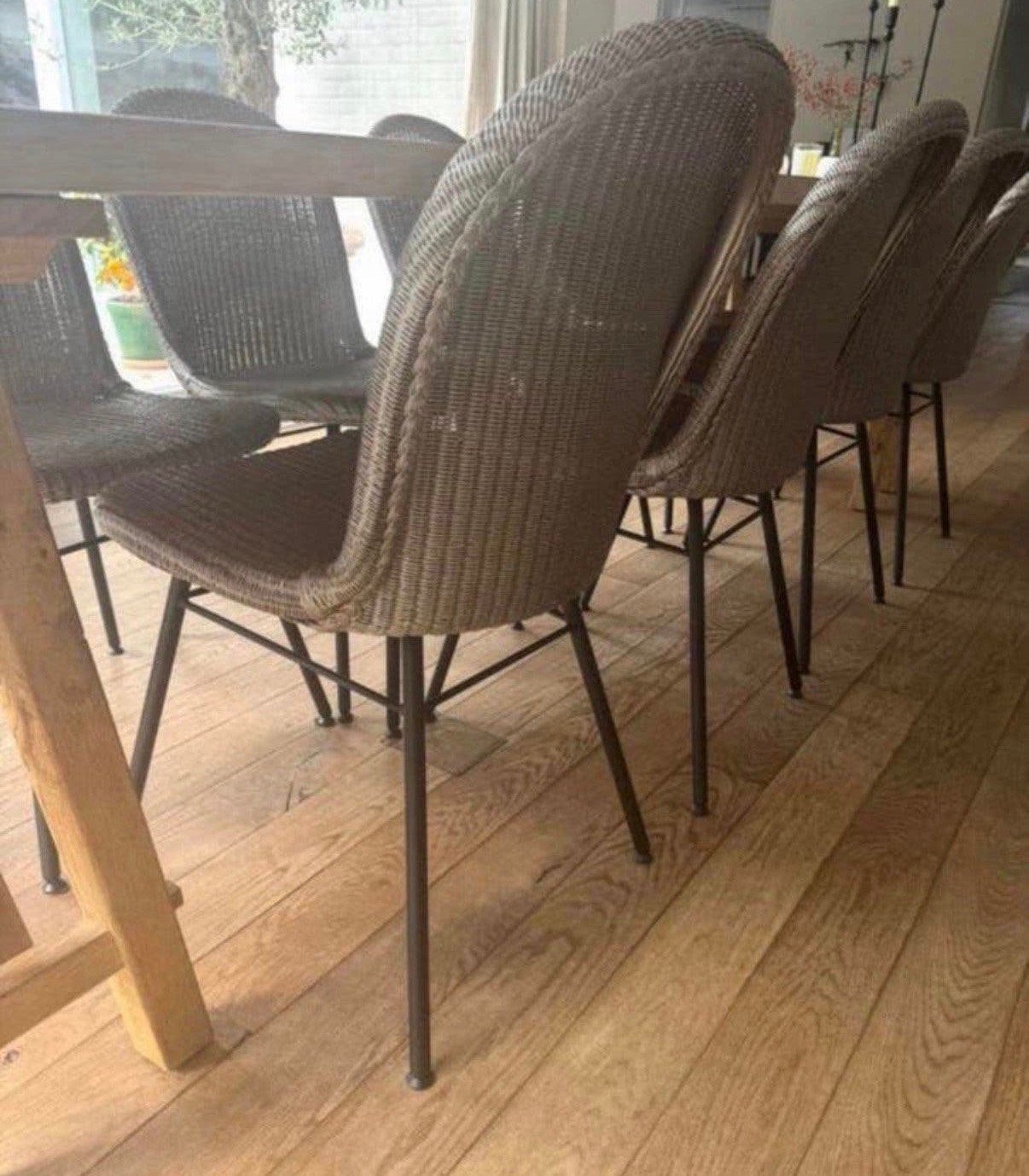 Vincent Sheppard stoelen x 8 als nieuw, Ophalen of Verzenden, Zo goed als nieuw, Bruin