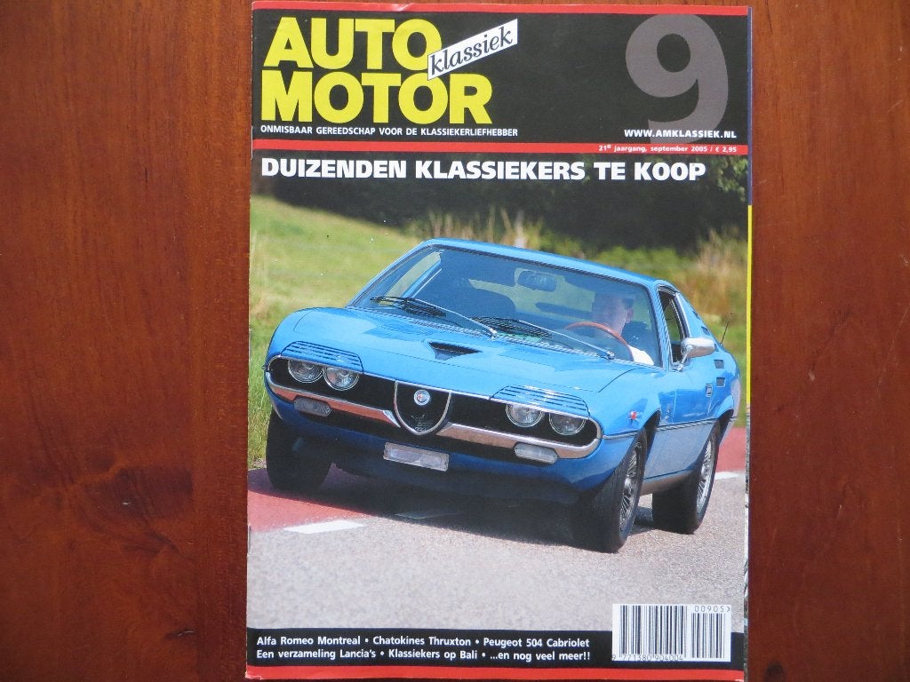 Auto Motor Klassiek 9 2005 Alfa Romeo Montreal, Peugeot 504, Boeken, Ophalen of Verzenden, Nieuw, Alfa Romeo