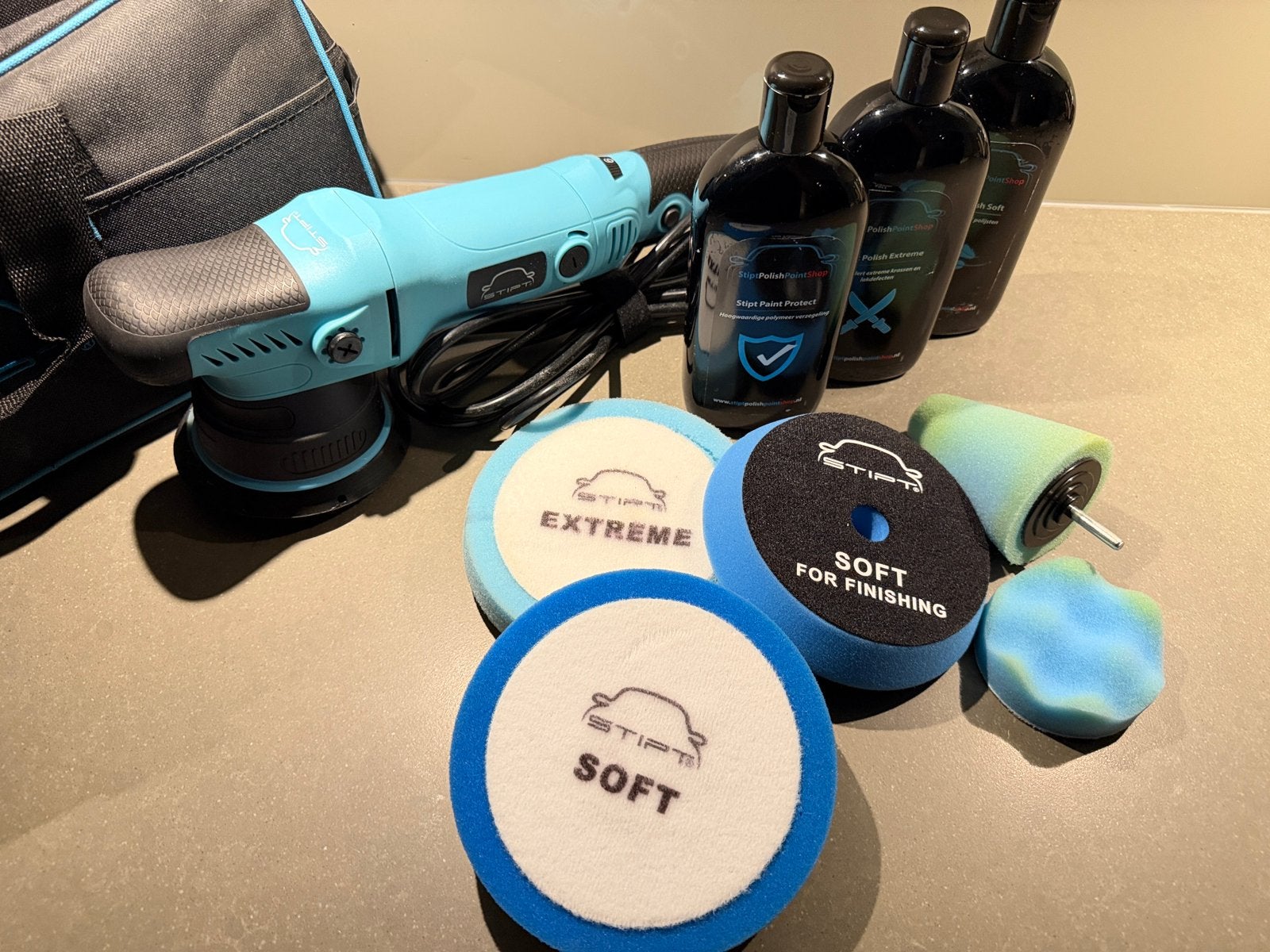 Stipt Polish Machine Set - Complete Poetsset voor Auto, Ophalen