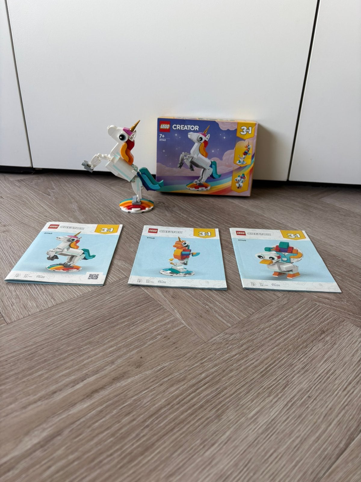 LEGO Creator set 31140 3-in-1 magische eenhoorn, Ophalen, Lego, Zo goed als nieuw, Compleet