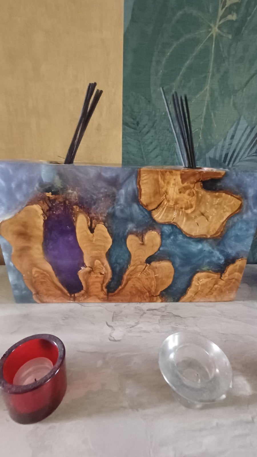 resin art epoxyhars kunst. wierookhouder of geurverspreider, Ophalen