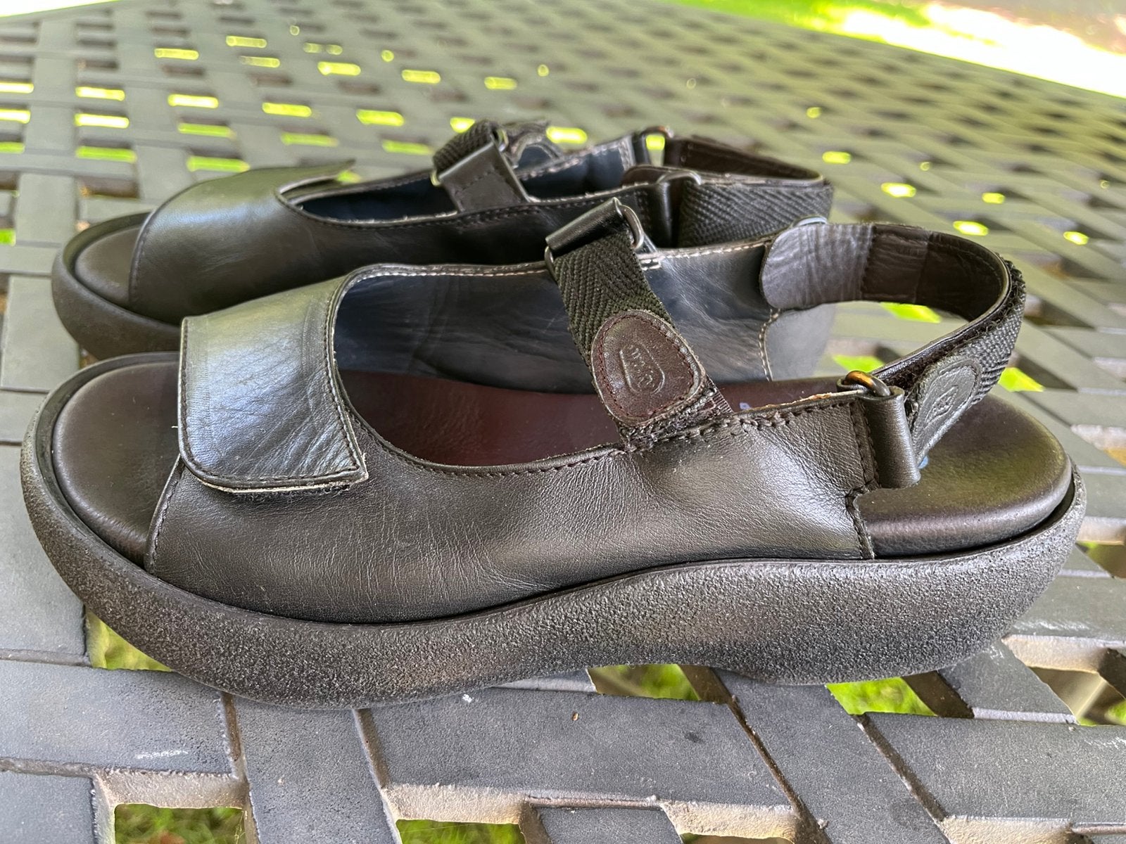 Wolky sandalen zwart maat 39 leer, Zwart, Zo goed als nieuw, Sandalen of Muiltjes, Ophalen of Verzenden