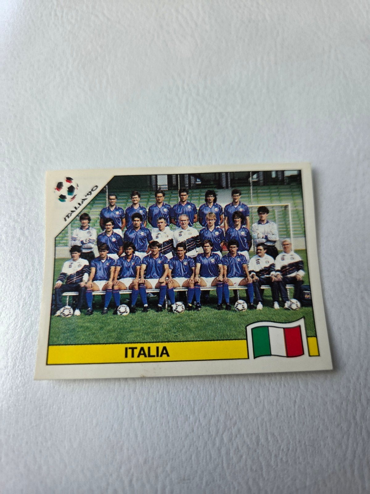 Panini WK 90, Verzamelen, Sportartikelen en Voetbal, Ophalen of Verzenden, Zo goed als nieuw, Buitenlandse clubs, Poster, Plaatje of Sticker