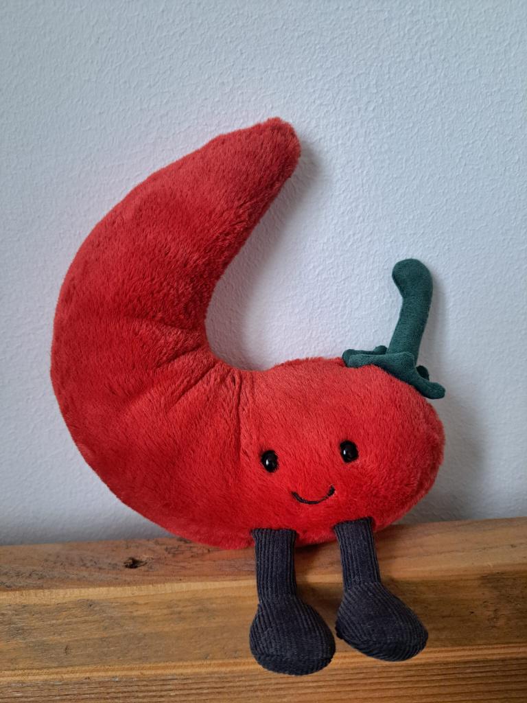 Jellycat Amuseables Chilli Pepper Retired Origineel! 5cm, Verzamelen, Beren en Cherished Teddies, Nieuw, Stoffen beer, Overige merken