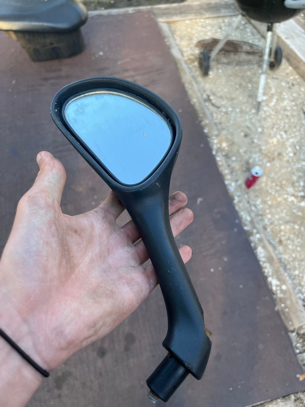 Linker spiegel origineel voor Gilera Runner, Ophalen of Verzenden, Gebruikt, Overige typen, Piaggio