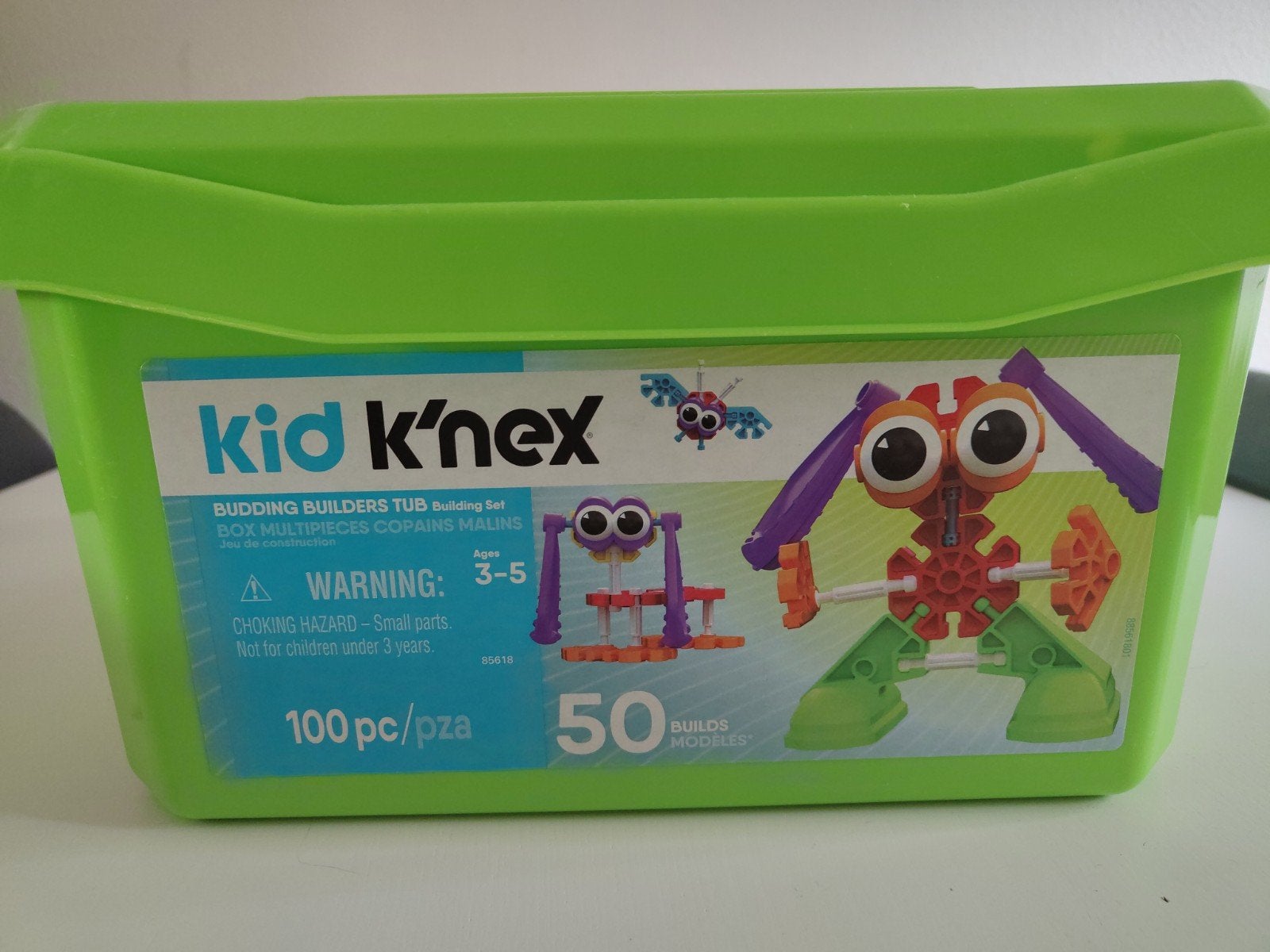 Kid K'nex Budding Builders Tub - 100-delige bouwset, Ophalen, Zo goed als nieuw, K'nex