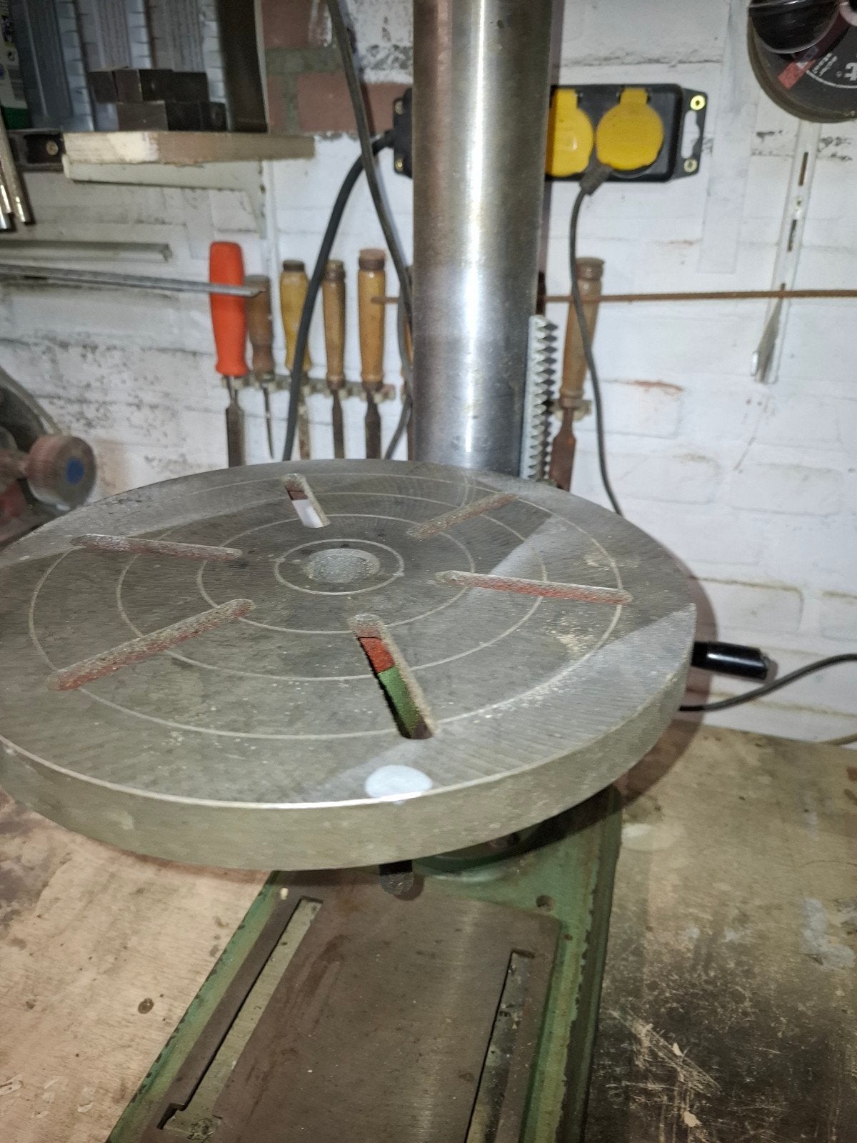 Dinamix Kolomboormachine L1-3C1 - 370W, Doe-het-zelf en Verbouw, Gereedschap | Boormachines, Ophalen, Gebruikt, Minder dan 400 watt