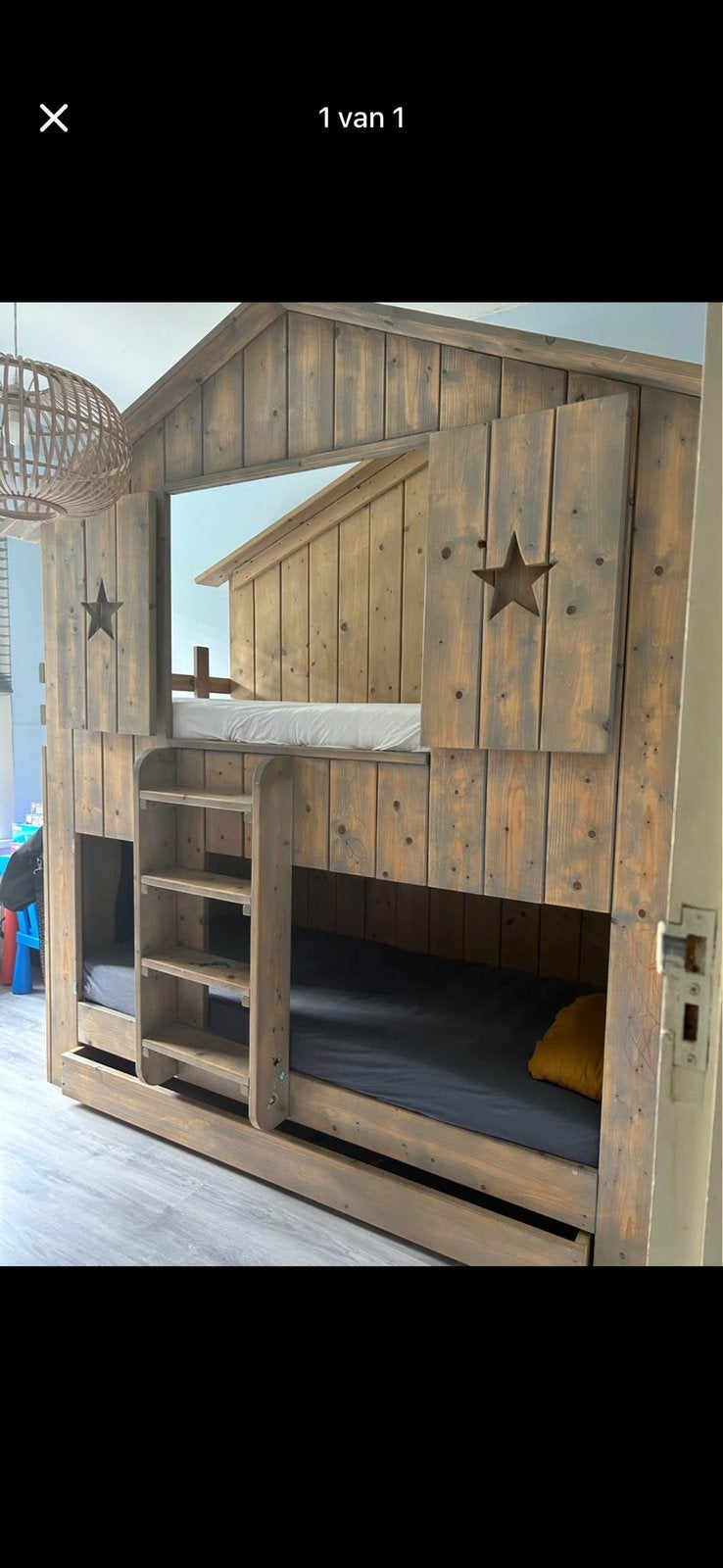 stapelbed nieuw, Kinderen en Baby's, Kinderkamer | Stapelbedden en Hoogslapers, Ophalen, Zo goed als nieuw, Stapelbed